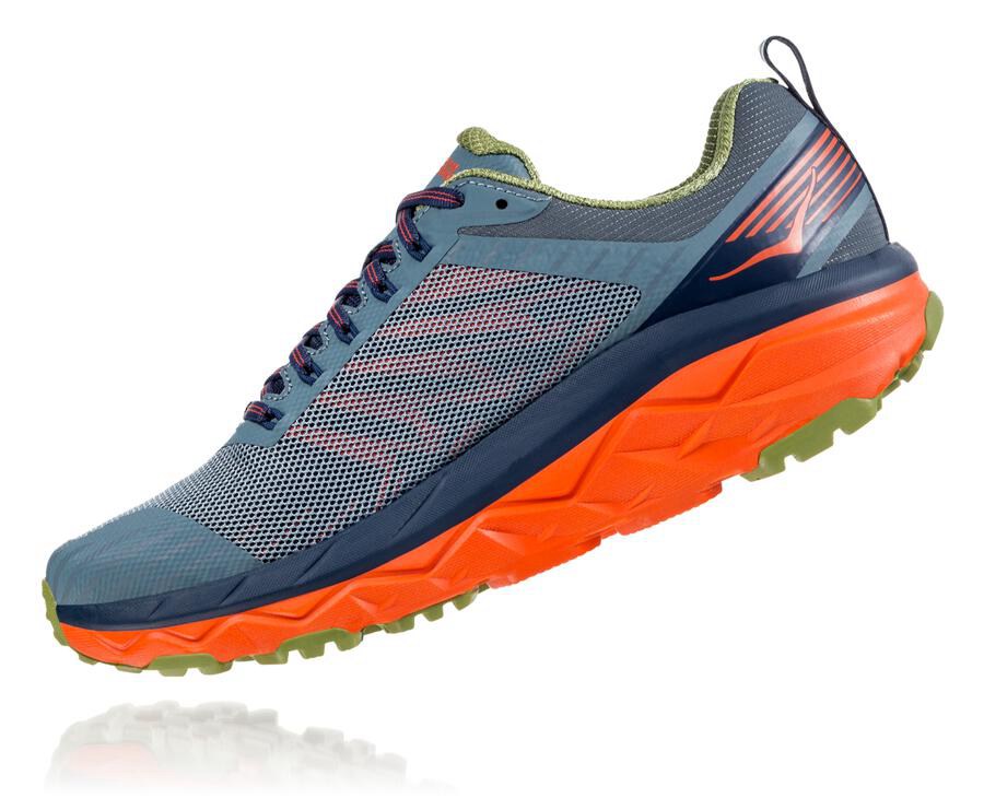 Hoka One One Mens Trail Shoes - Challenger ATR 5 - Navy - RFDB72641